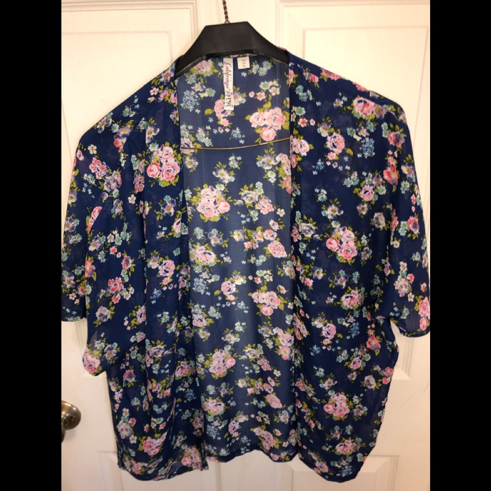 California gypsy cover up printed floral Medium